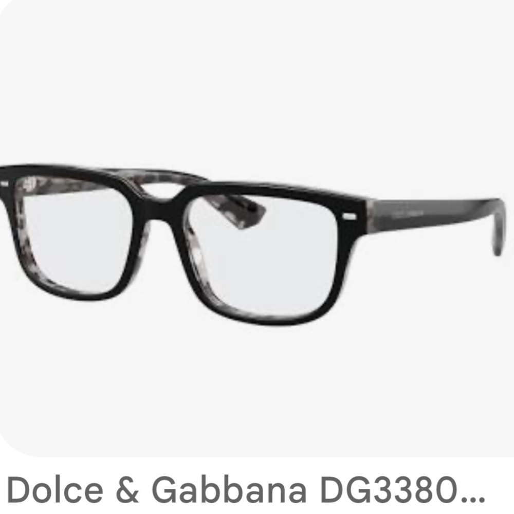 Dolce & Gabbana Black and Gray Frame